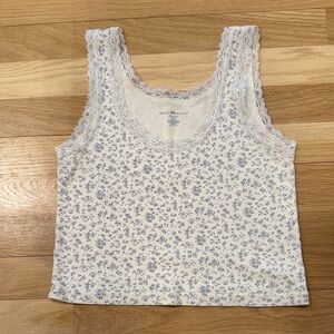 Brandy Melville Lace Trim Tank Top Cami